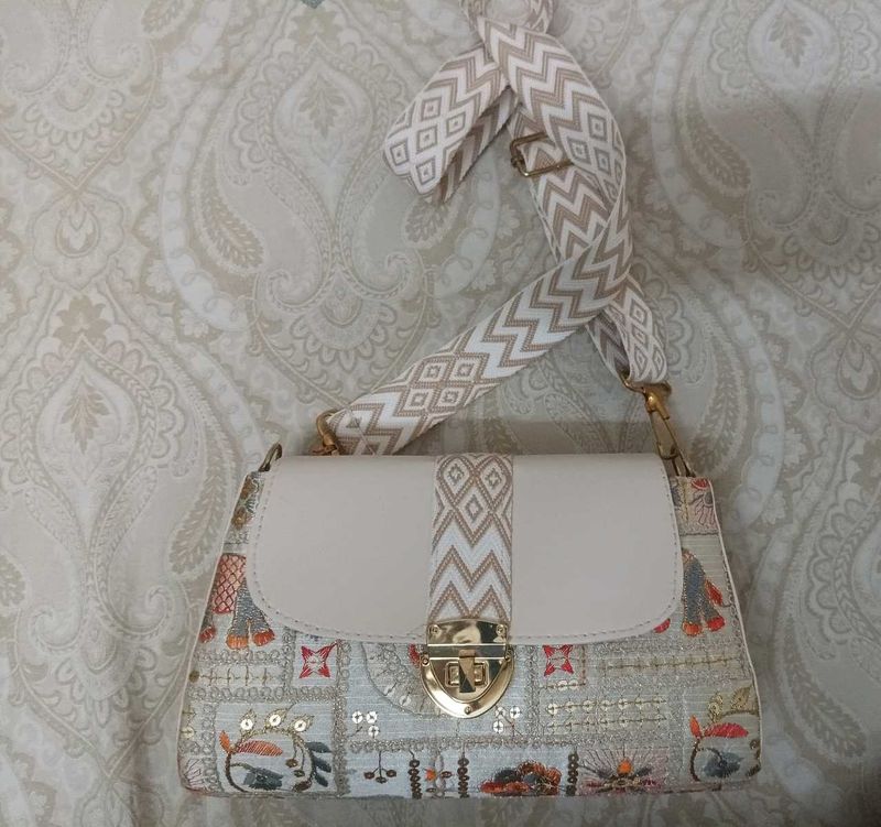 Boho Embroidered Crossbody Bag