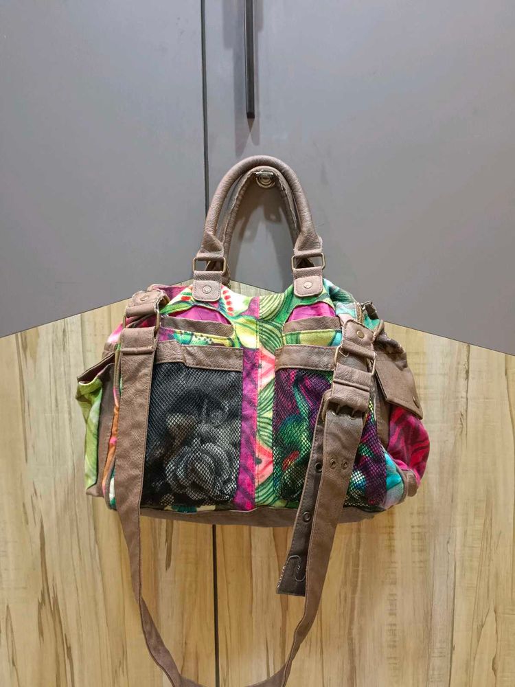 Vibrant Tropical Print Desigual bag