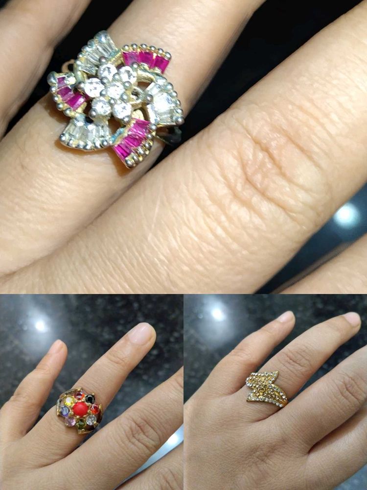 Sparkling Gold-Tone Ring