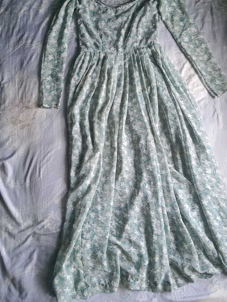 Floral Long Sleeve Maxi Dress