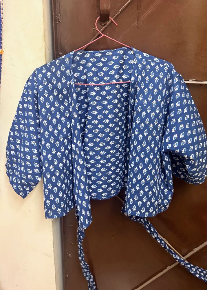 pure cotton wrap top