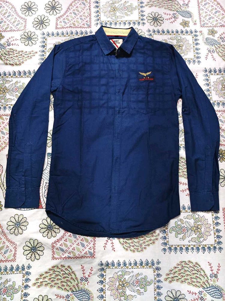 Men's Blue Casual Shirt