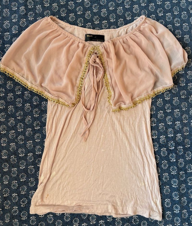 Cute Pink Layered Top