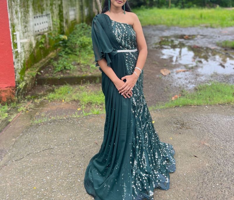 Stunning Sequined Ethnic Gown
