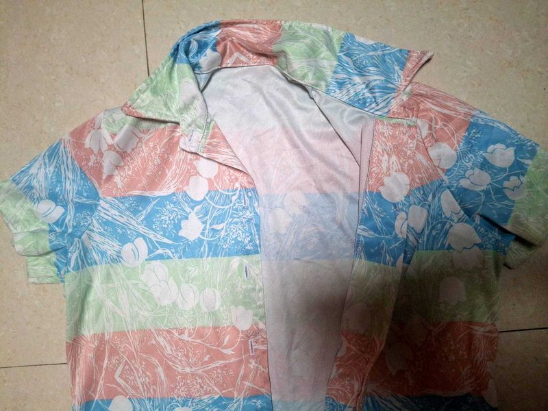 Vintage Floral Print Shirt