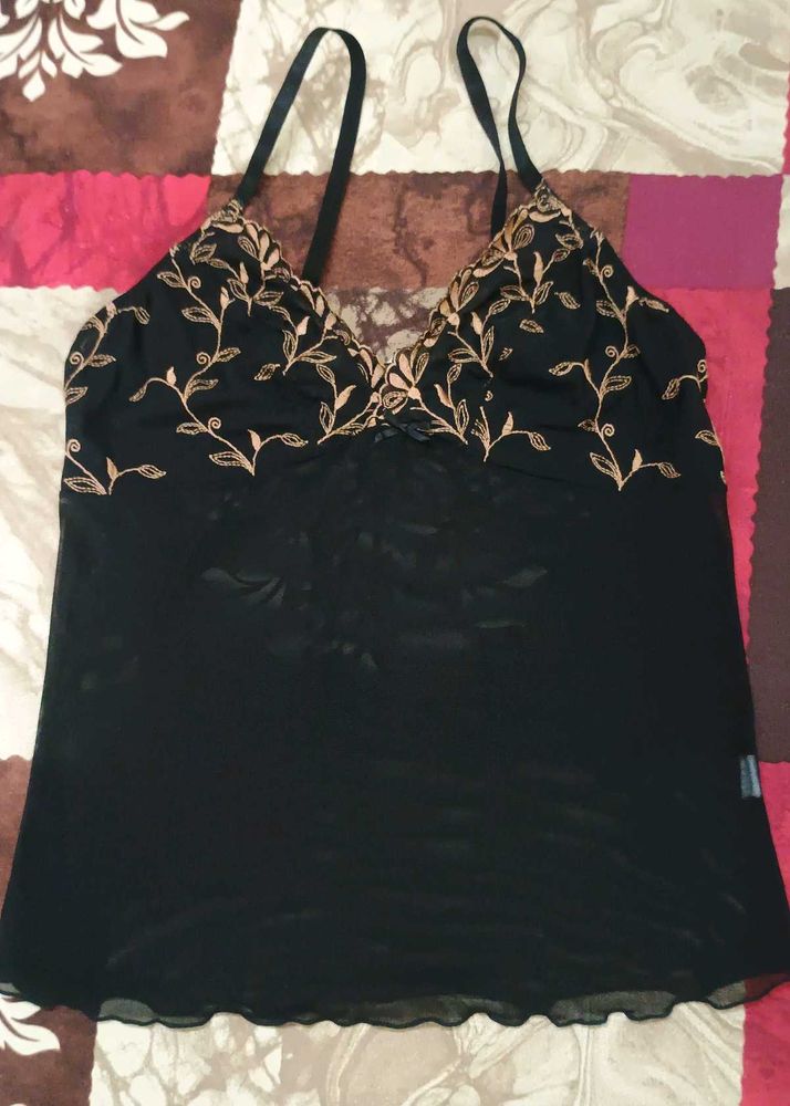 Black Mesh Bra