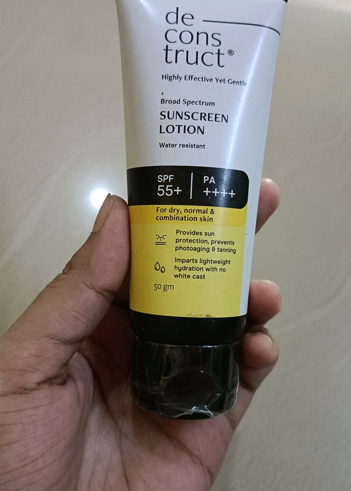 Deconstruct Sunscreen Lotion With spf 55 And P++++