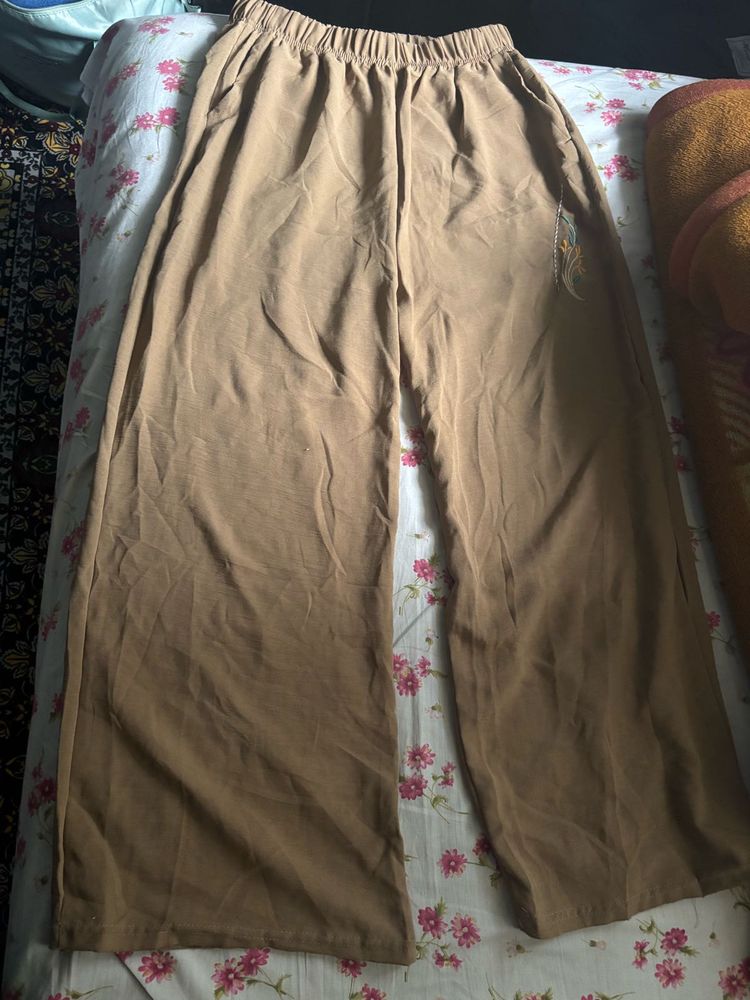 Wide leg Brown Trouser