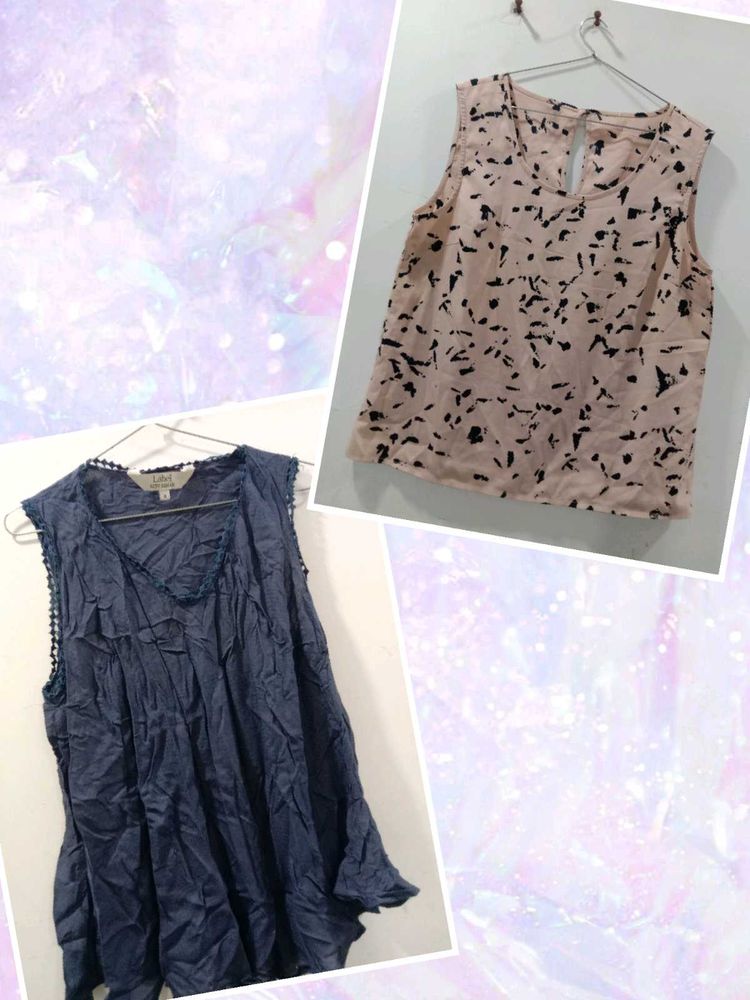 Chic Sleeveless Tops Pack Of 2