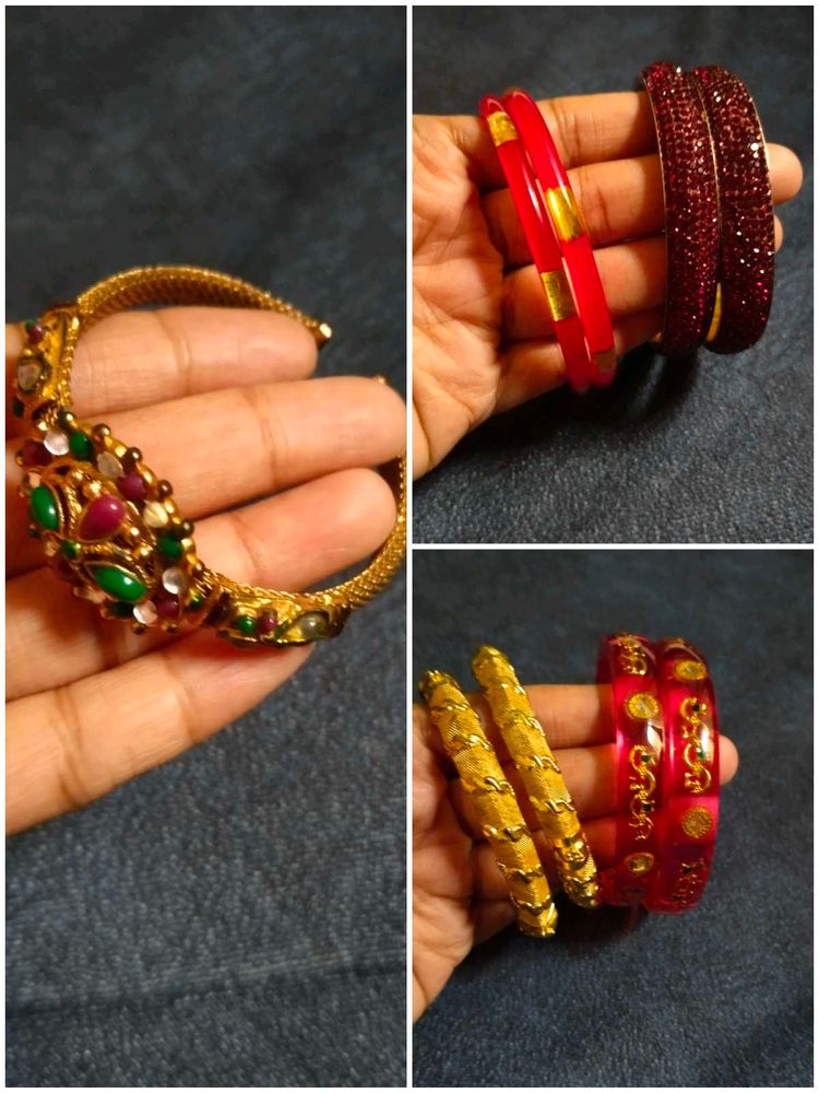 4 Pc Kada Set with Bracelet