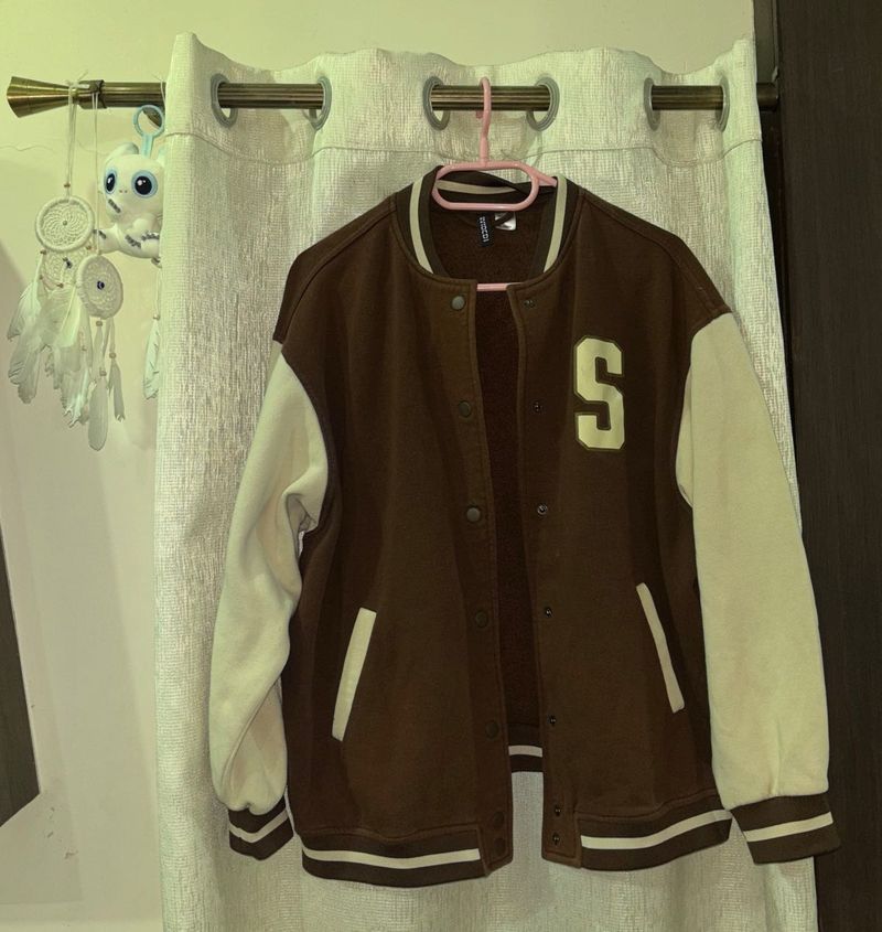 Varsity Jacket Brown Seattle H&amp;M