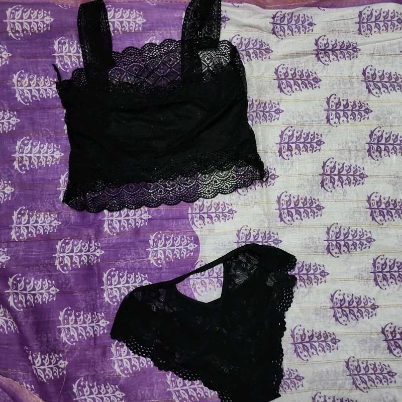 Black Lace Lingerie Set