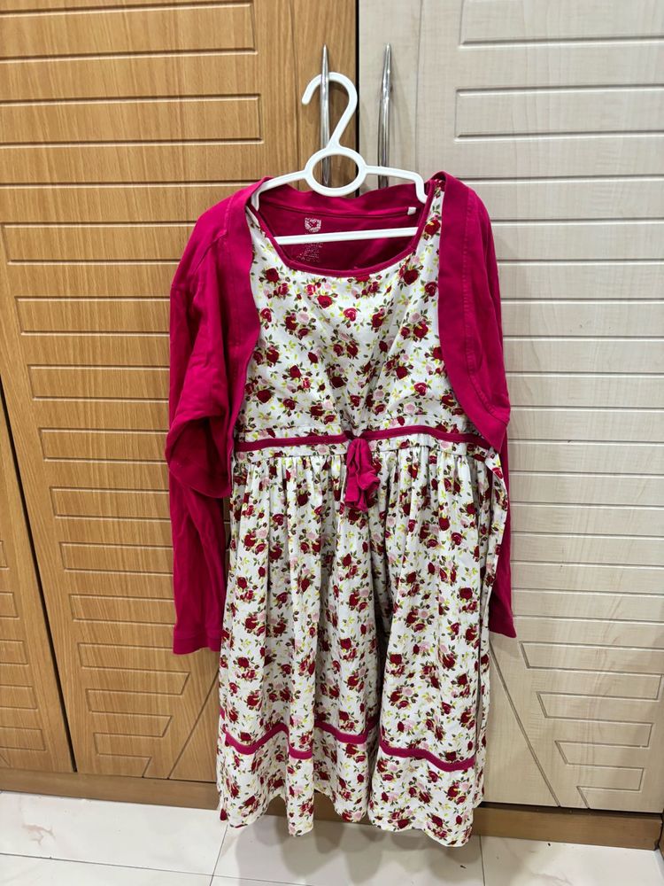 Floral Dress with Bolero Jacket