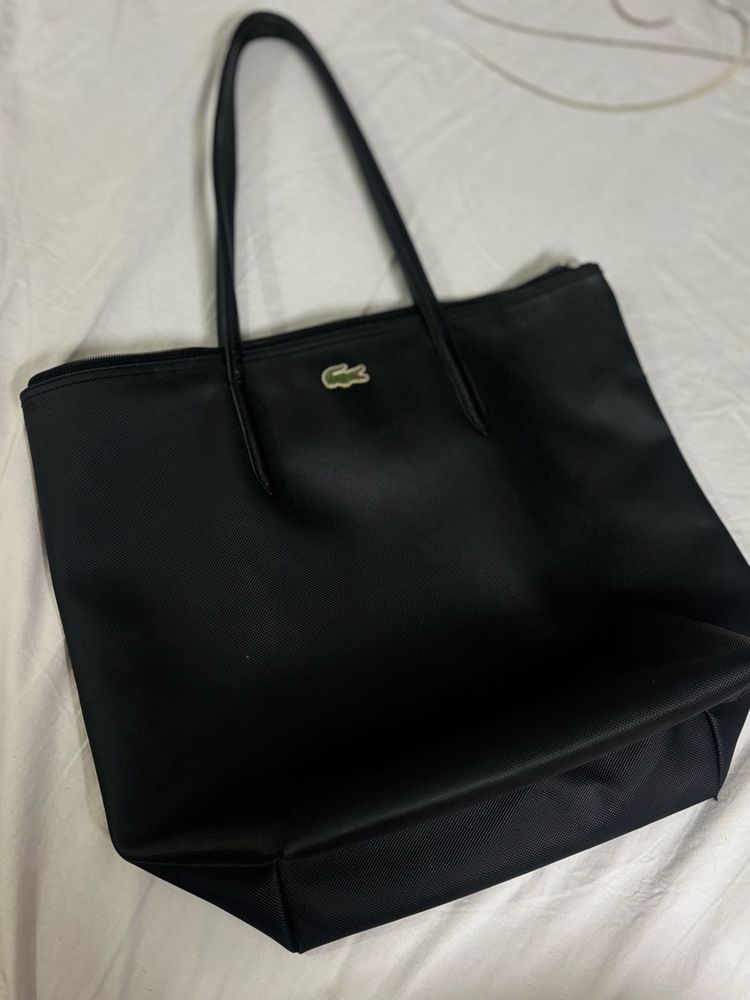 Lacoste Black Tote Bag