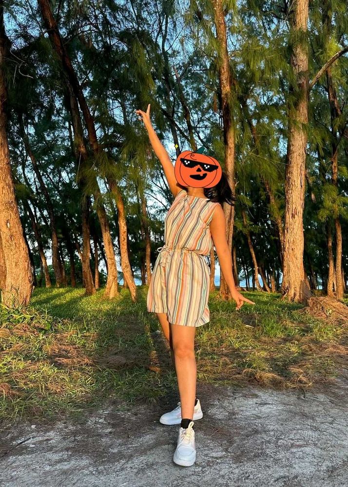 Striped Jumpsuit