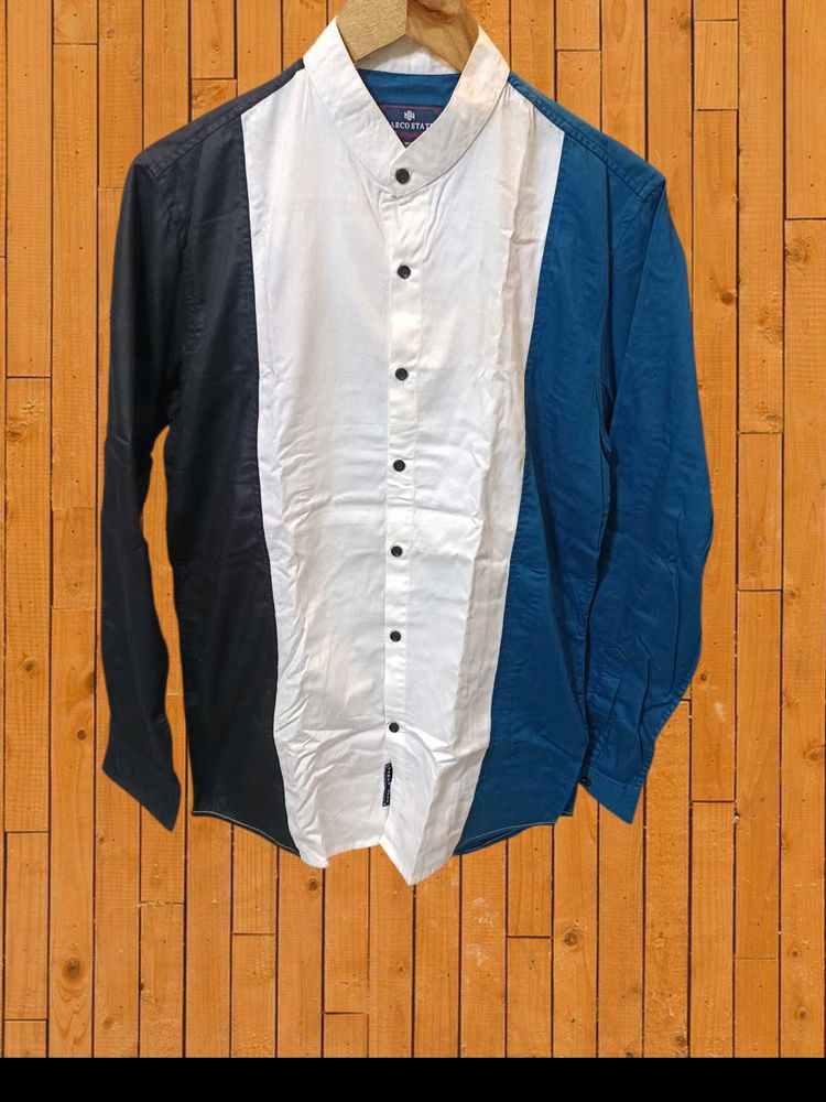 Men's Colorblock Casual Shirt Size XL