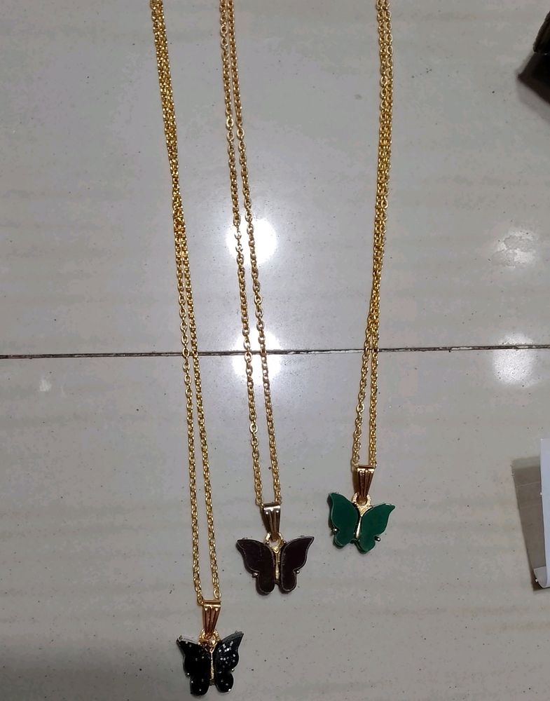 Gold-plated Butterfly 🦋 Pendent Chain