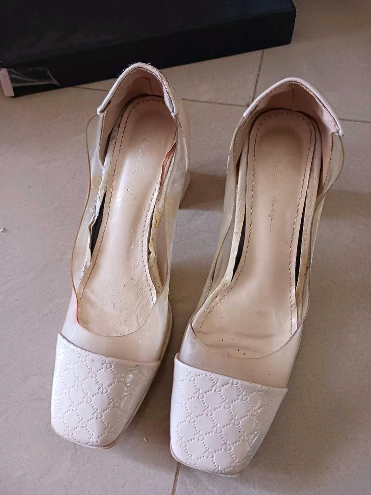Chic Transparent Block Heels