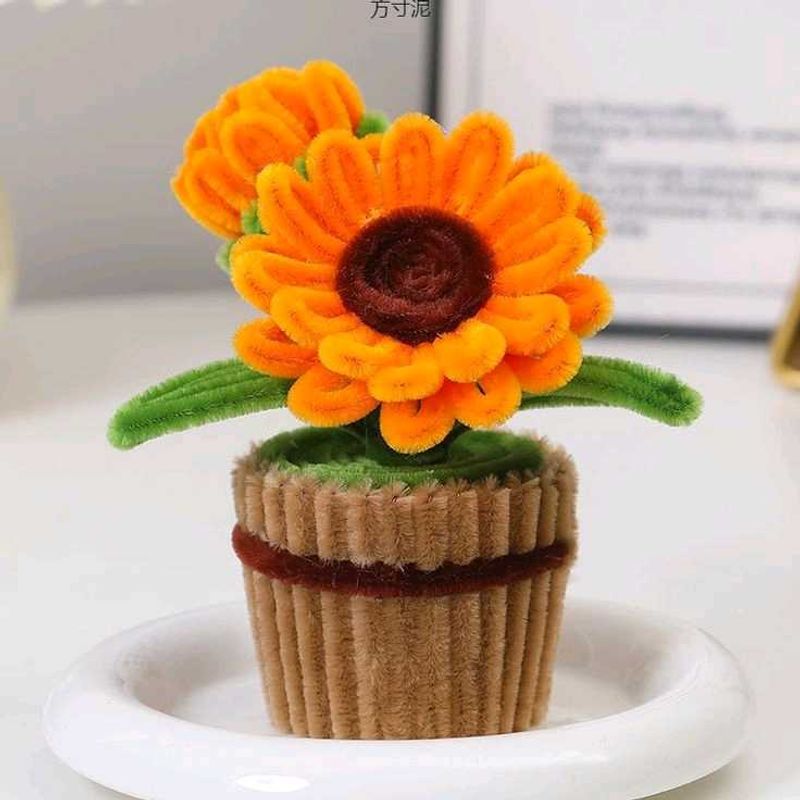 Cute Pipe Cleaner Sunflower Plant