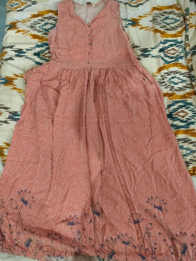 Floral Print Sleeveless Dress