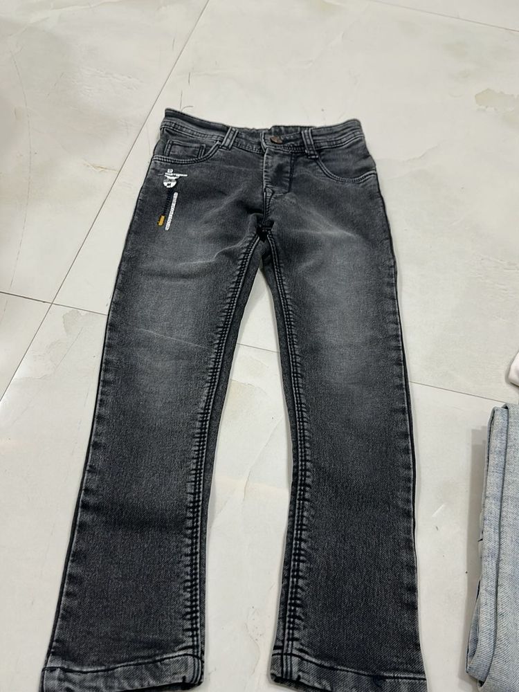 Boy's Stylish Black Denim Jeans