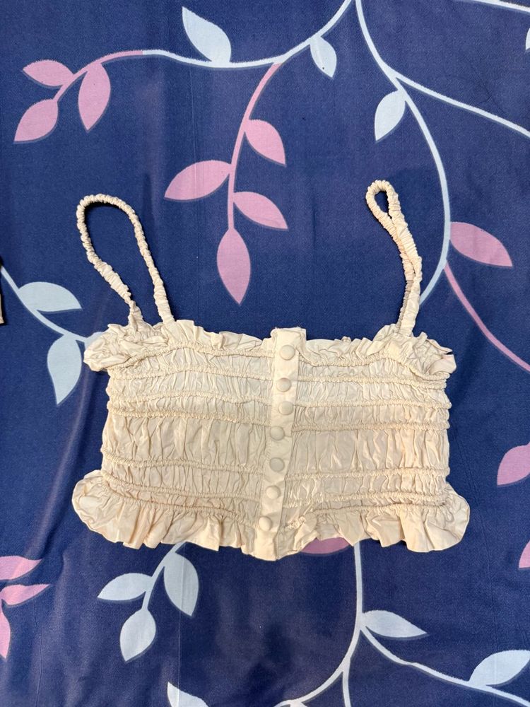 Cute Smocked Crop Top