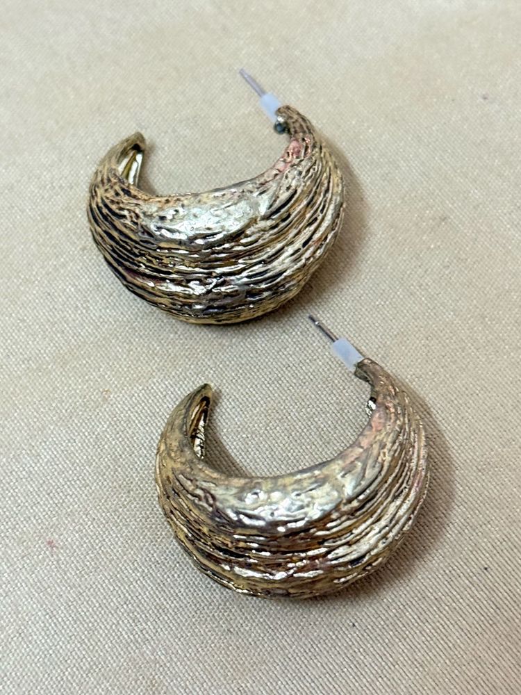 Textured Hoop Earrings