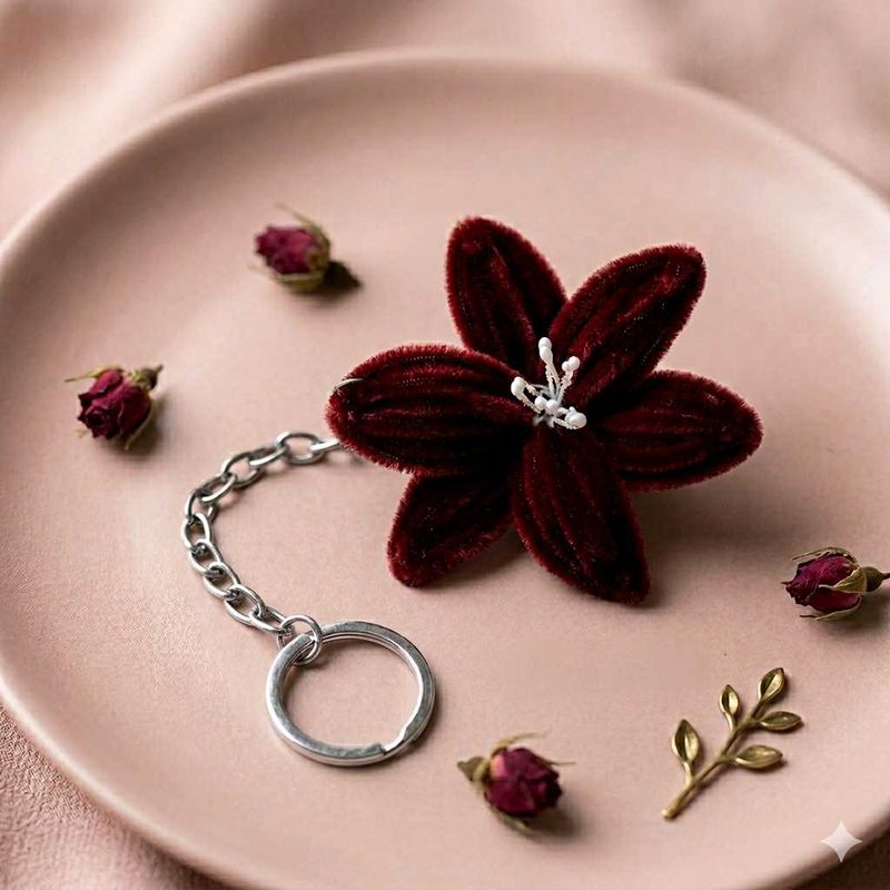 Pretty Flower Keychain