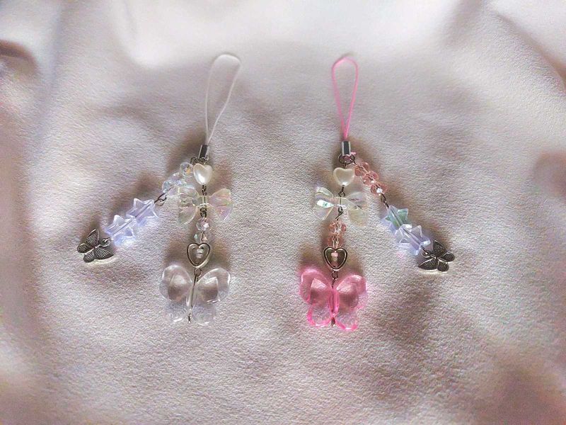 Set Of BUTTERFLY 🦋 PHONE And BAG CHARMS