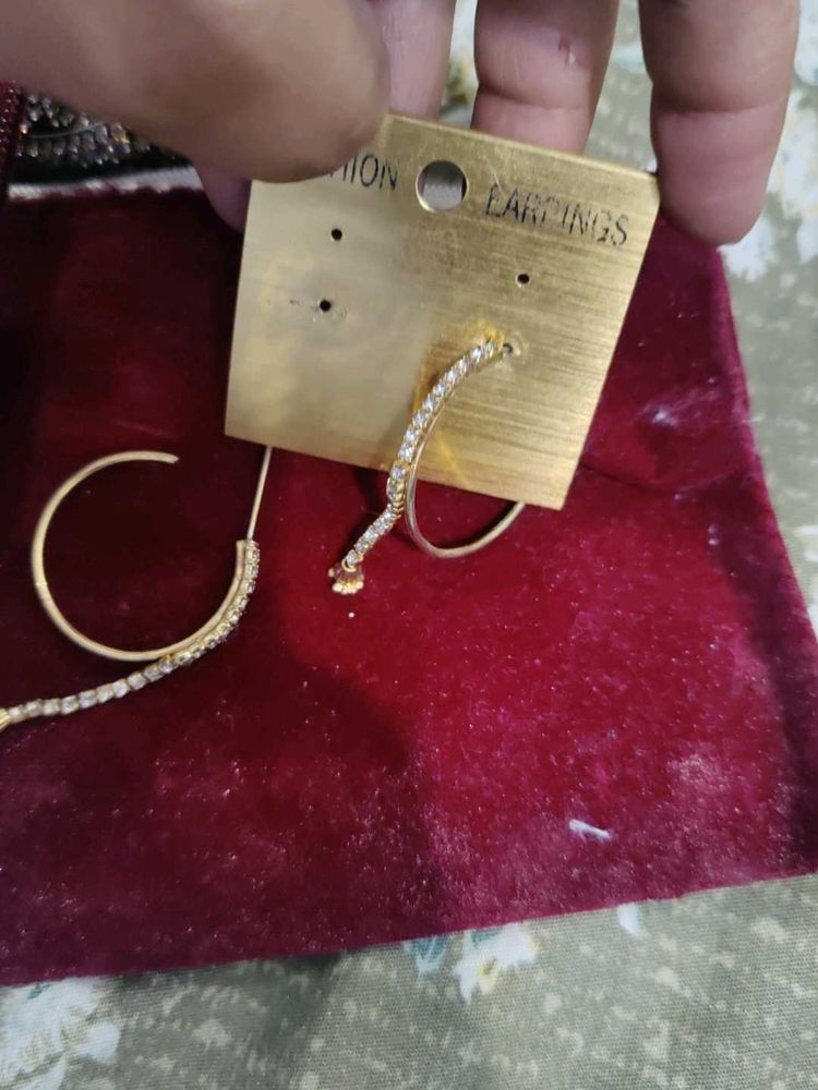 Sparkling Hoop Earrings