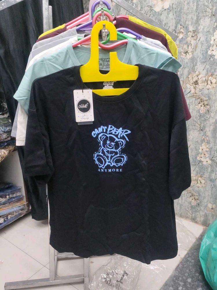 Black Graphic Print Tee