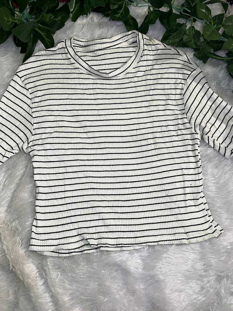 Striped Crop Top