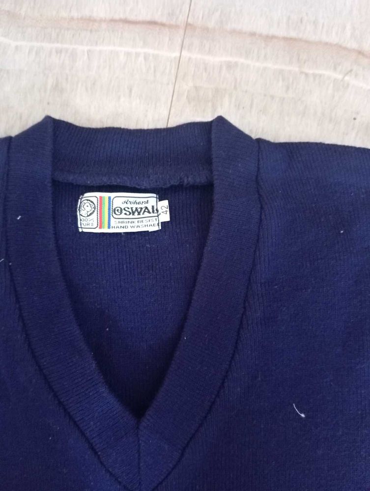 Classic Navy V-Neck Sweater