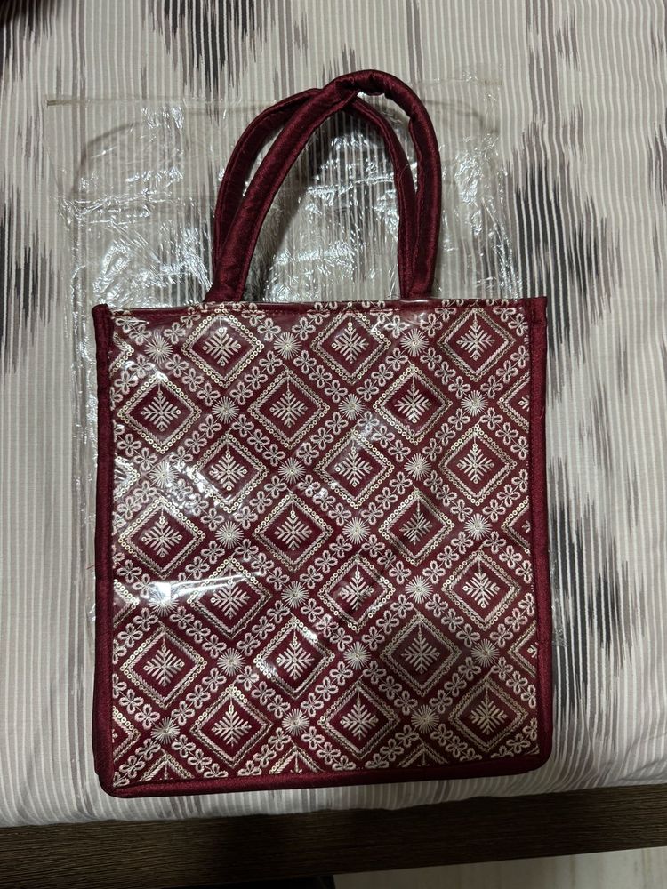 Elegant Embroidered Tote Bag