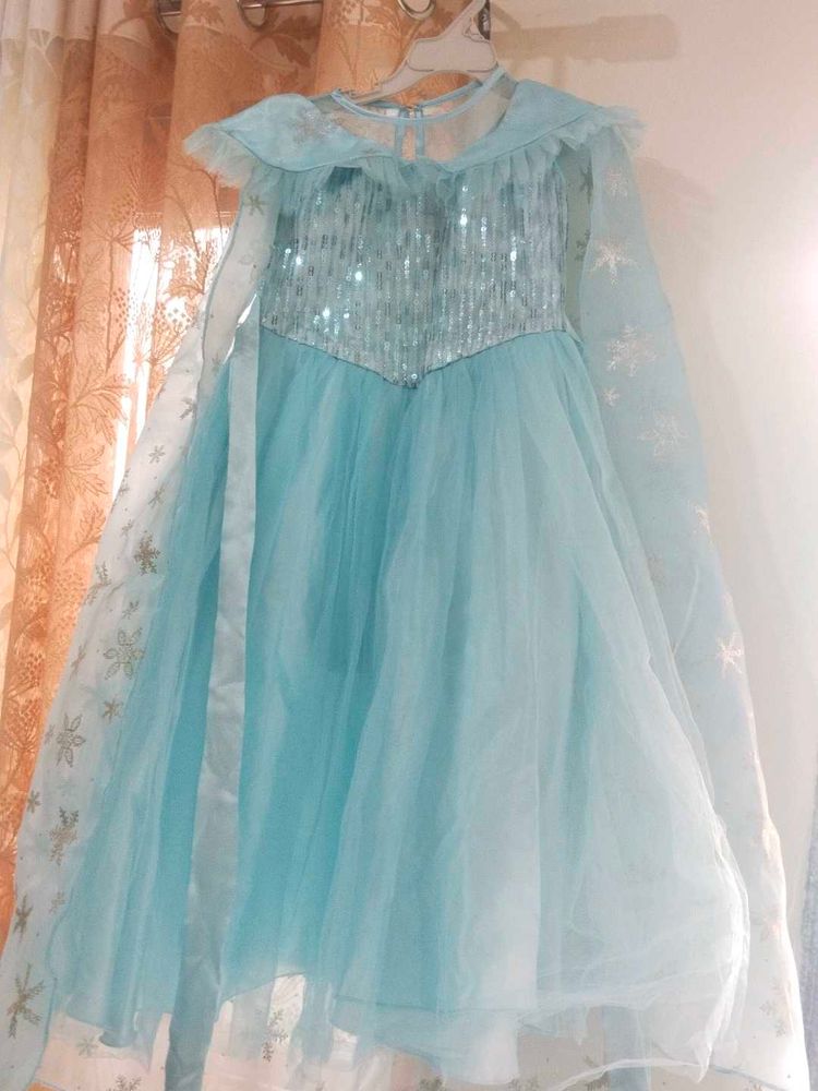 Sparkly Blue Princess Dress