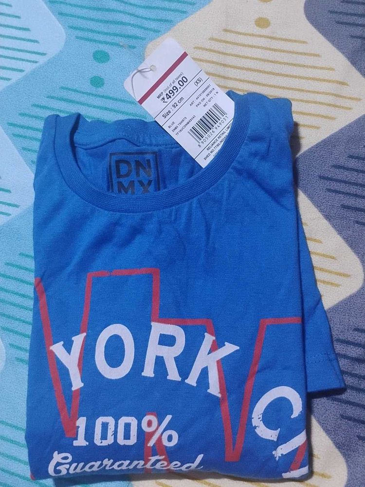 Blue 'York' Graphic Tee shirt full