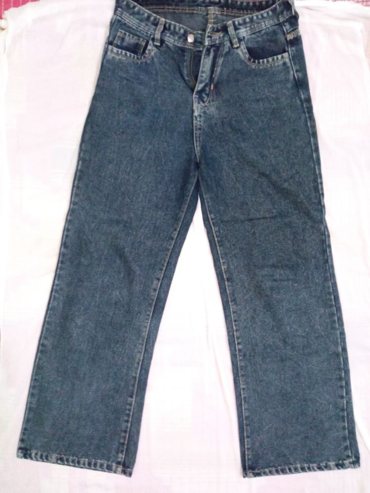 Faded Black Color Girlish Jeans