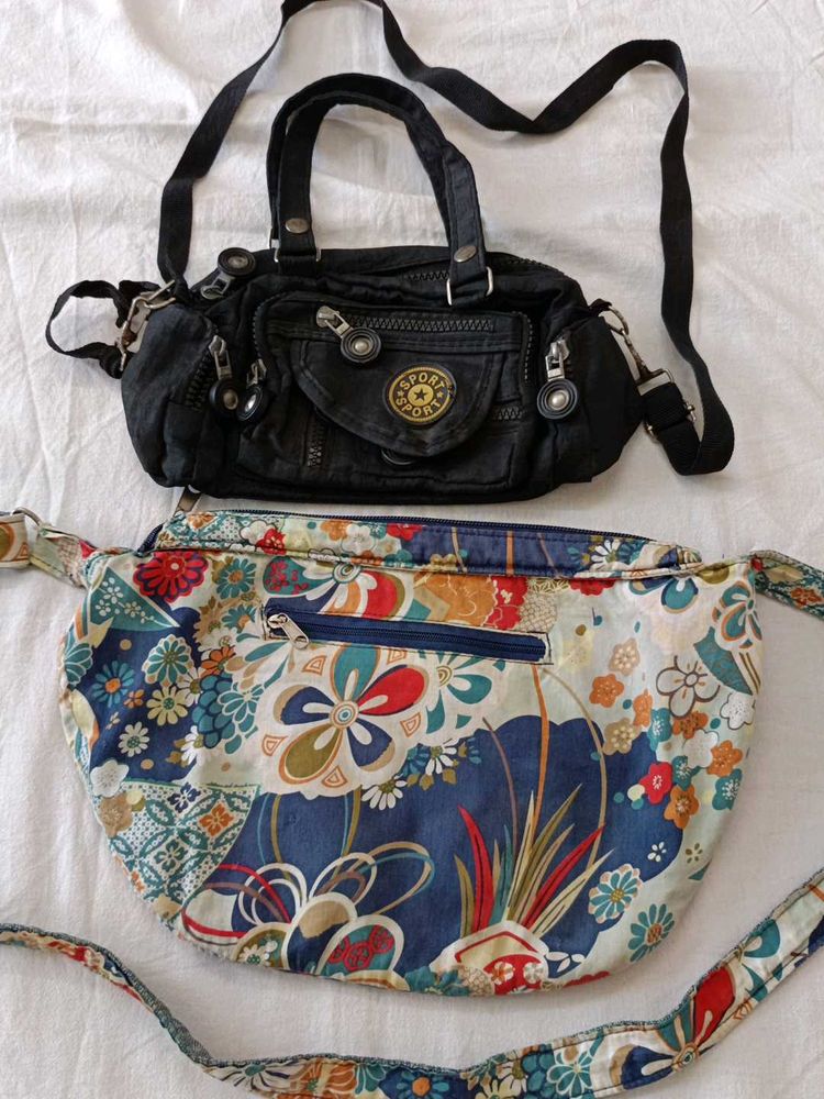 a set of two sling bag