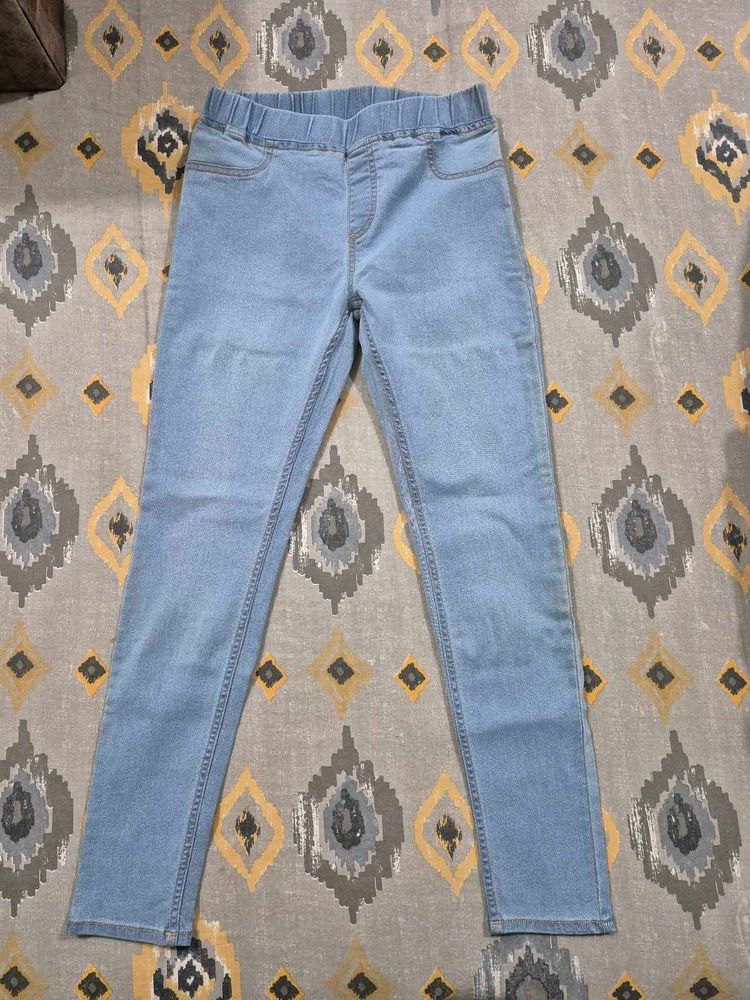 Light Wash Denim Jeggings