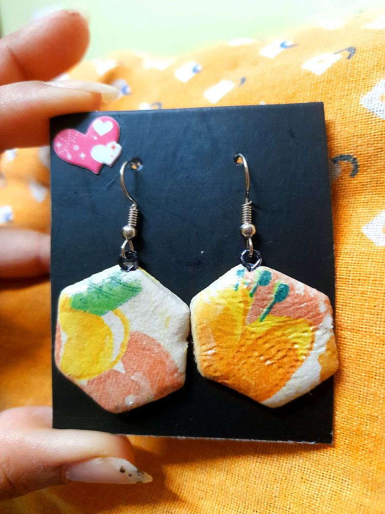 Funky Fruit Slice Earrings
