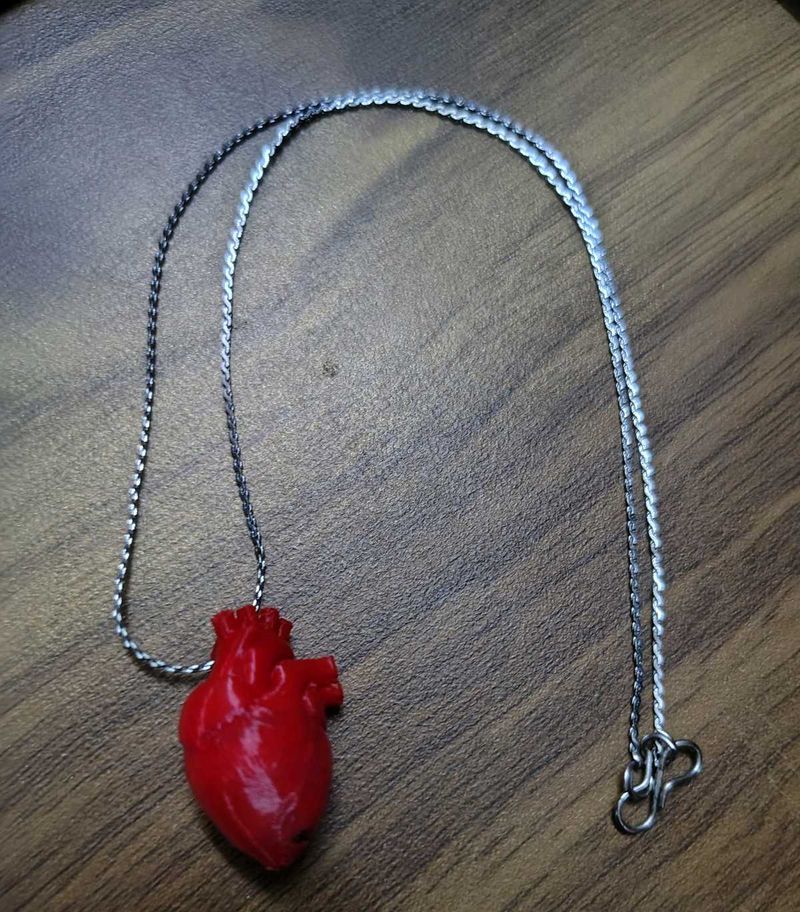 Unique Anatomical Heart Necklace