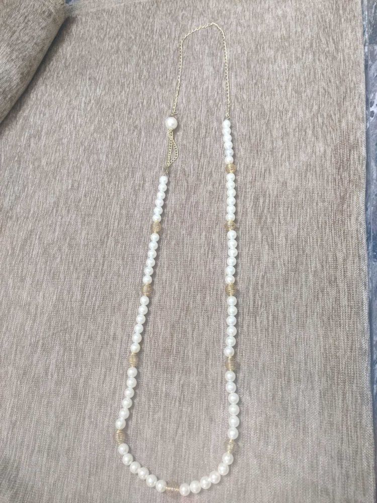 Pearl mix gold chain