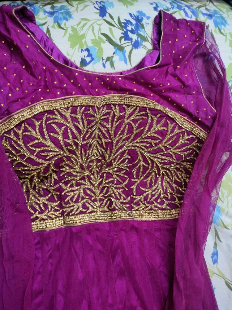 beautiful long anarkali suit