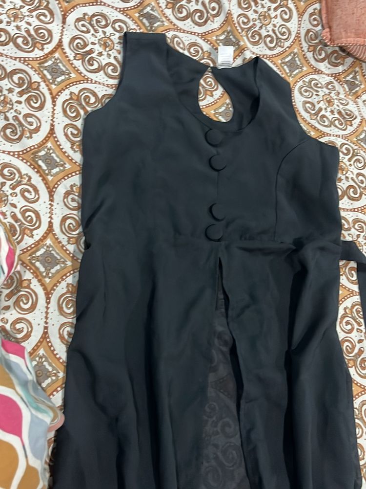 BLACK CUT OUT WESTERN KURTA🖤