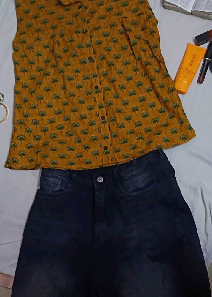 Stylish Printed Sleeveless Top
