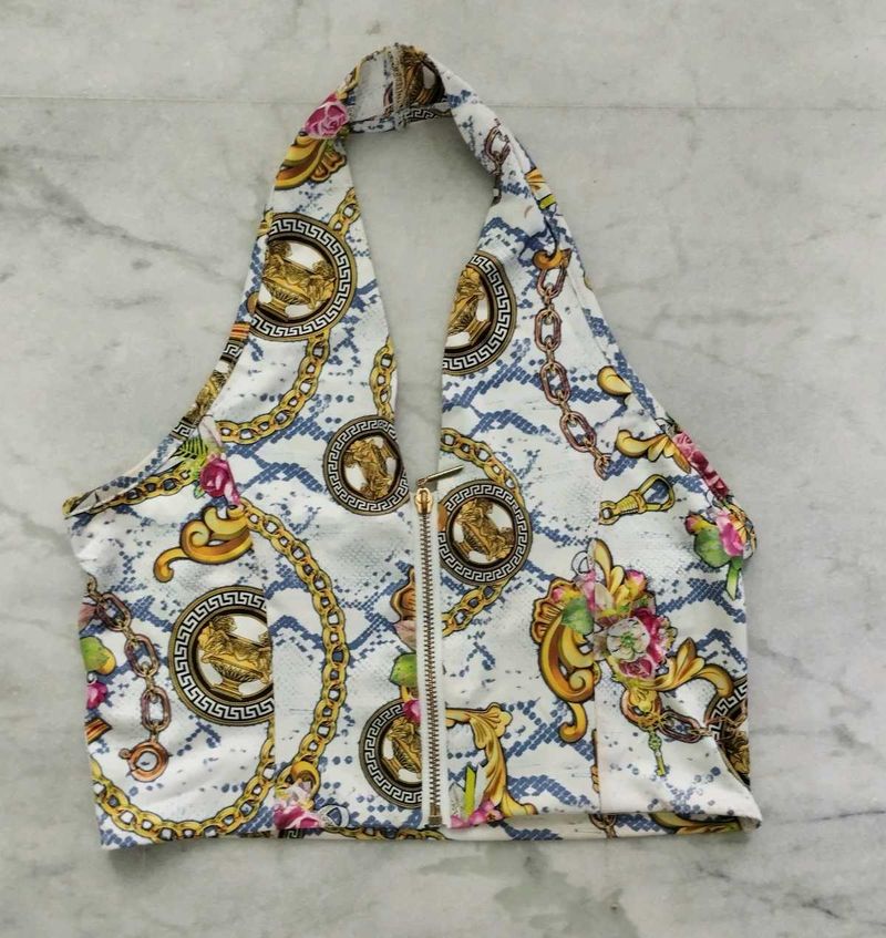Pinteresty Patterned HalterneckTop