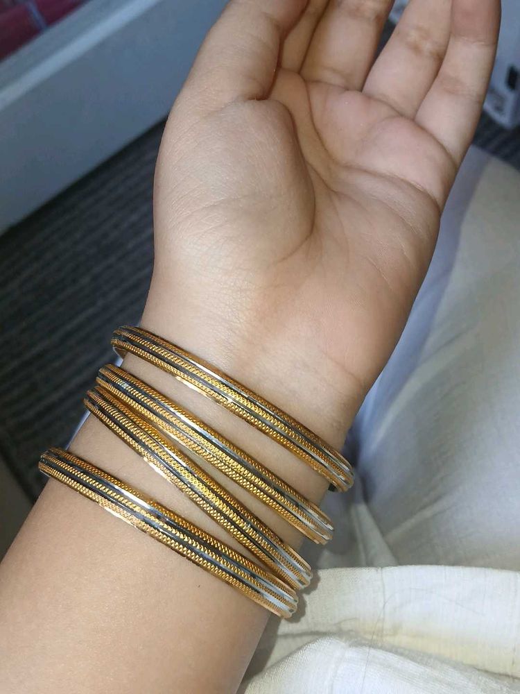 Gold type Anti tarnish bangles for women