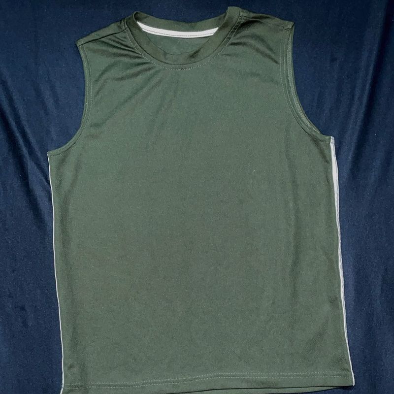 Olive Green Athletic Tank Top