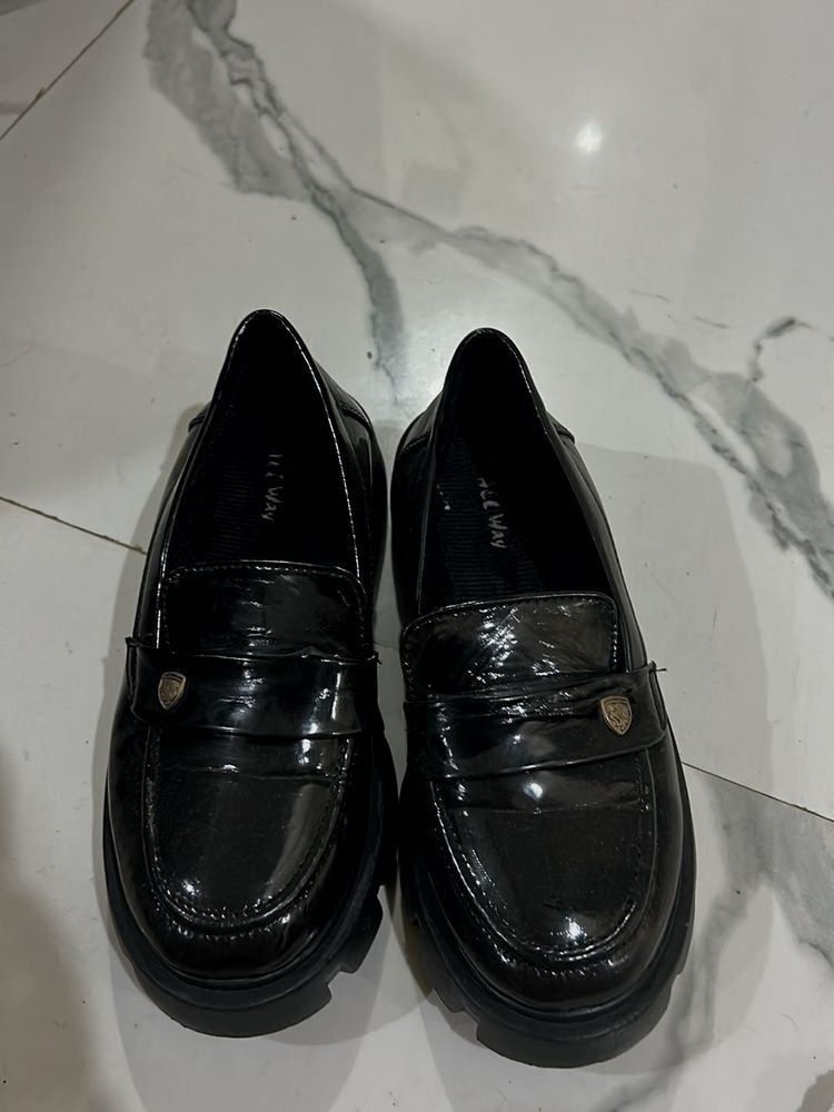 Black Patent Loafers
