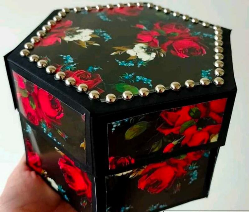 Floral Hexagon Explosion Box